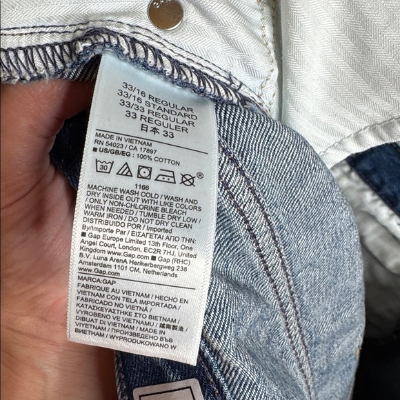 Gap high-rise barrel jeans size 33 or 16 regular - Picture 7 of 7